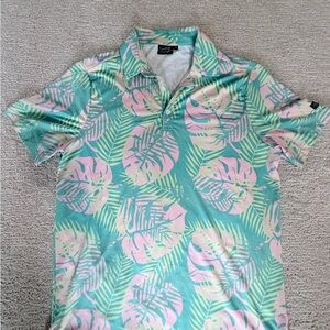 Sunday Swagger Pastel Leaf Polo